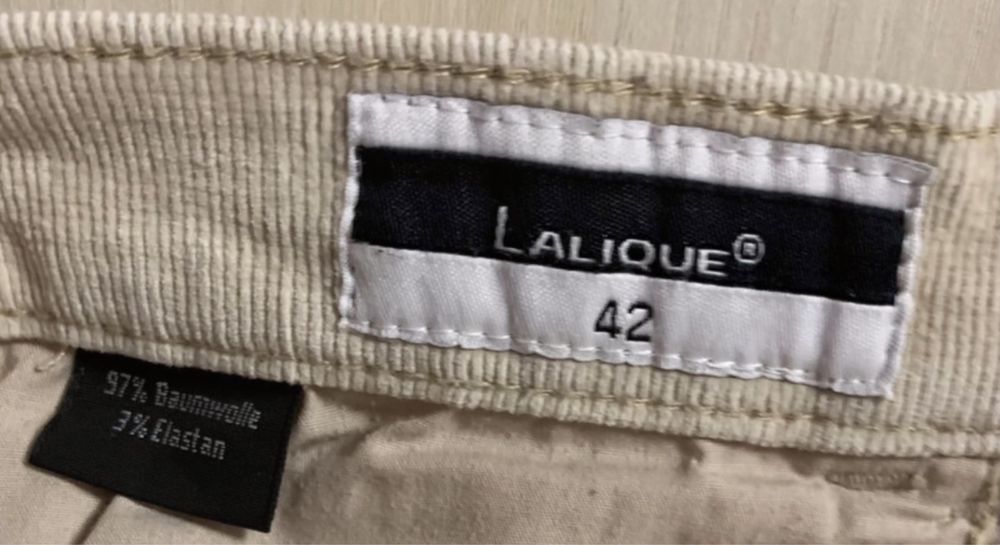 Sztruksy spodnie bawełniane rozmiar 42 Lalique