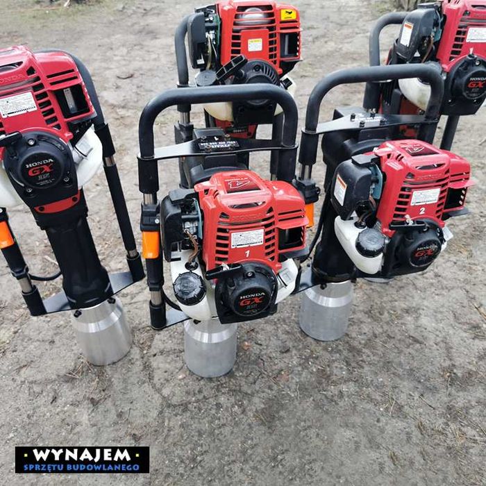 Kafar spalinowy Palownica Wynajem Honda Wbijanie pali Fotowoltaika