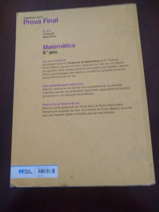 Livro preparação prova final de matemática 9 ano