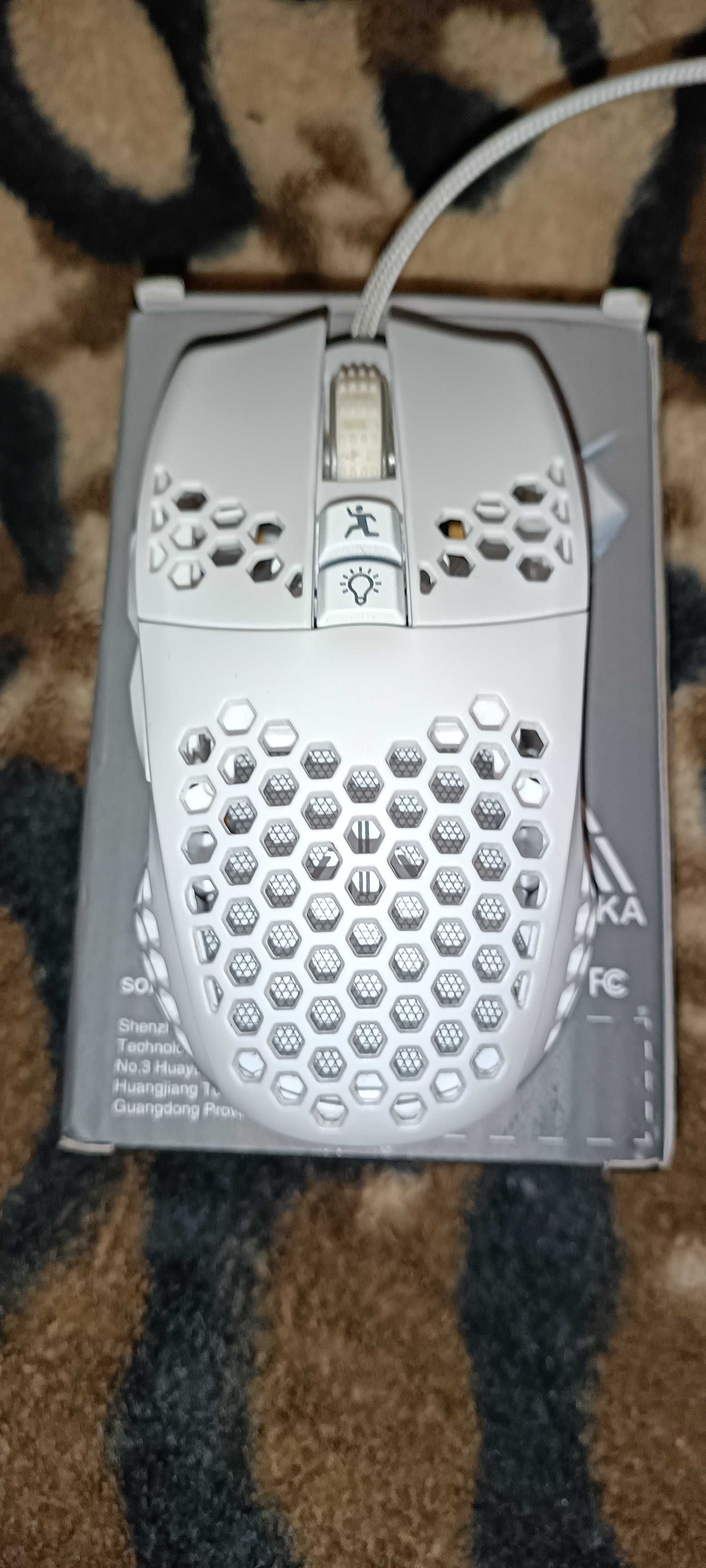 Solakaka sm900 Ігрова біла мишка 12400dpi