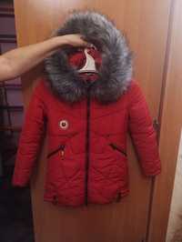Зимняя курточка на девочку рост до 140 см