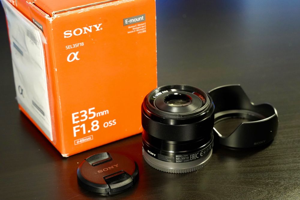 Obiektyw Sony E 35mm f1.8 OSS SEL35F18  Jak Nowy Gwarancja 12.2026