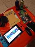 Switch com jogo Luigi Mansion, 4 joy cons!