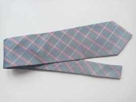 #7 Ravielli szary krawat krata
