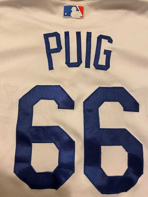 Koszulka baseball MLB Los Angeles Dodgers #66 Puig Majestic rozmiar 40