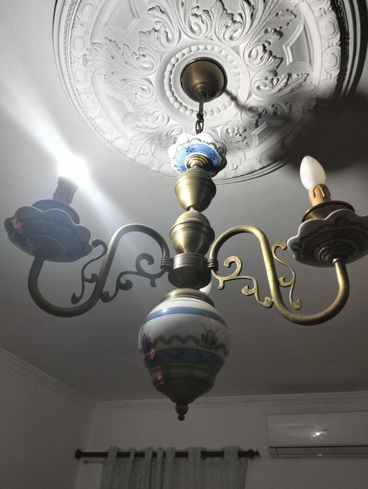 Candeeiro Sala de Estar pintado a mão