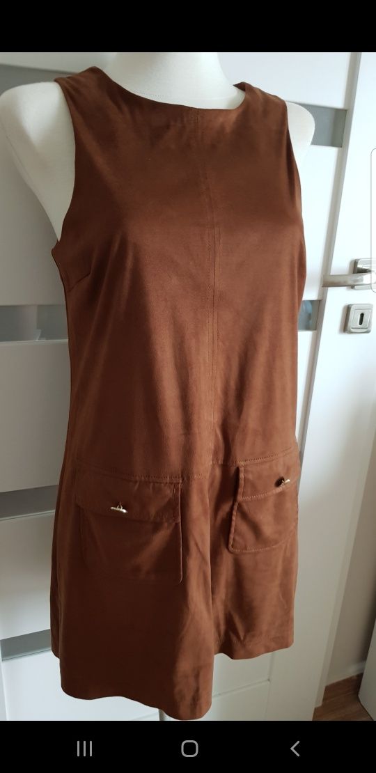 River Island sukienka zamszowa r m