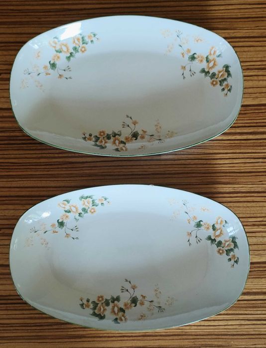 porcelana Chodzież motyw kwiaty 2 półmiski