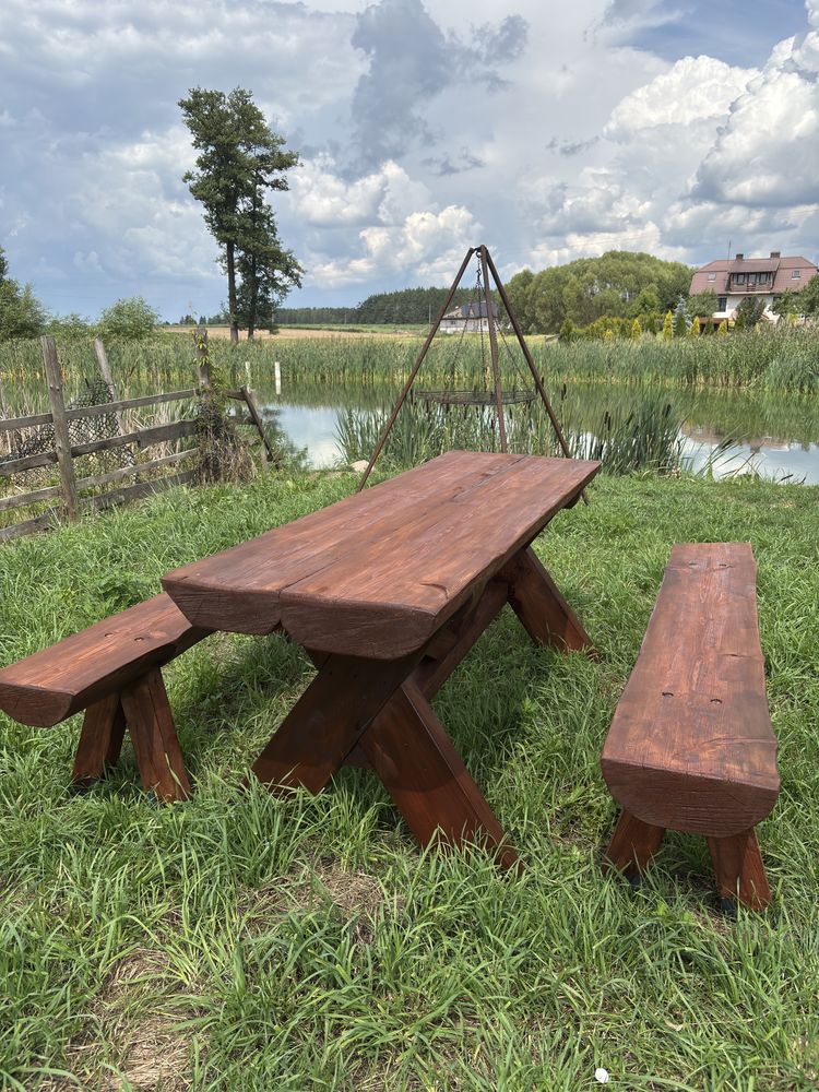 Zestaw ogrodowy z bala