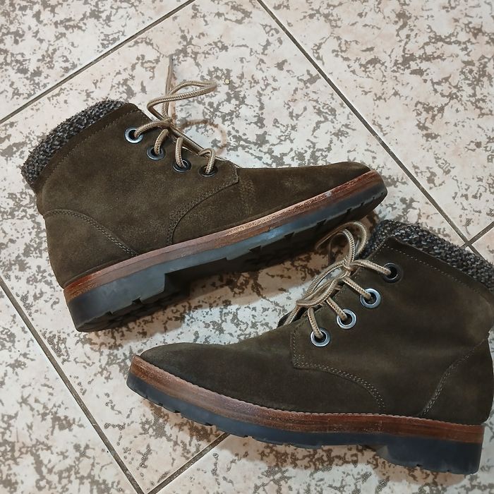 Ботинки демисезонные нубук Marco Tozzi розмір 39. Черевики шкіряні