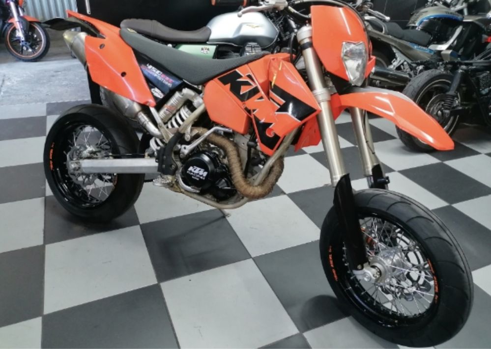 Ktm exc 450 ano 2004 supermoto 12kw livrete preço fixo