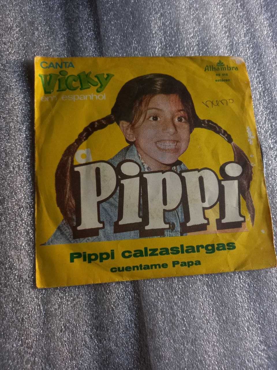 Disco vinil single ''  Canta Vicky Pipi das meias altas''