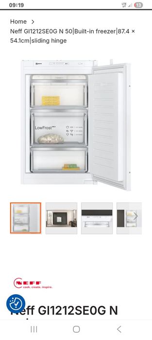 Zamrażarka Neff GI1212SE0 96L do zabudowy [gwar/dowóz]