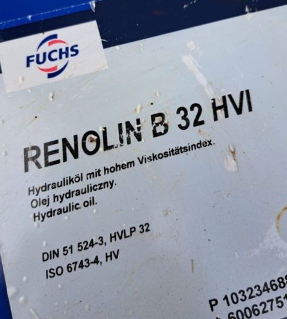 Nowy Fuchs RENOLIN B 32 HVI olej hydrauliczny 205 litrów