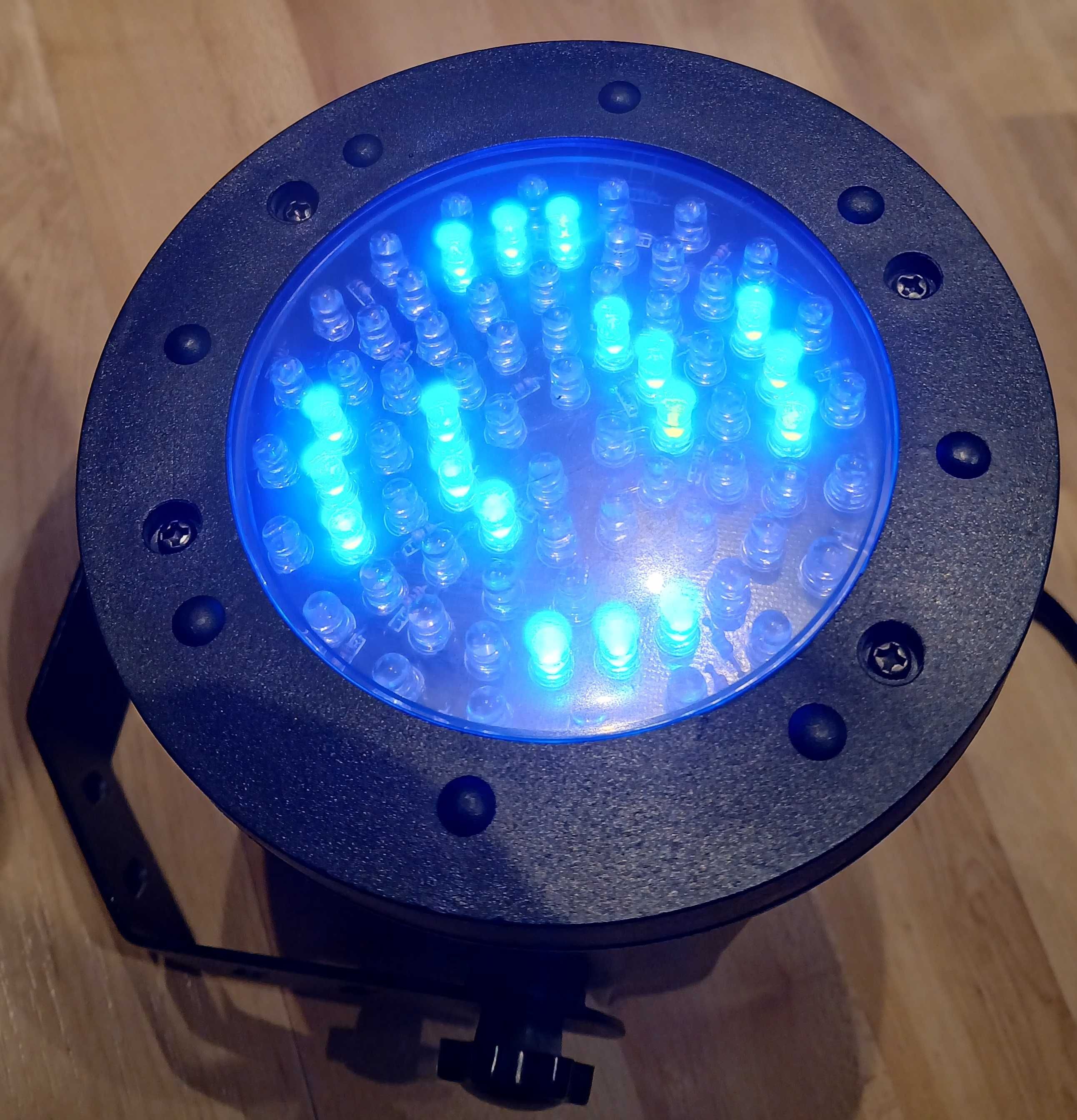 LED PAR reflektor estradowy dyskotekowy DMX dekoracja światłem
