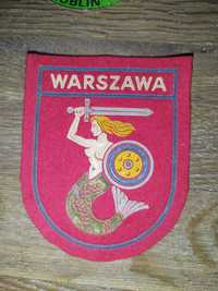 Naszywka herb Warszawa syrenka