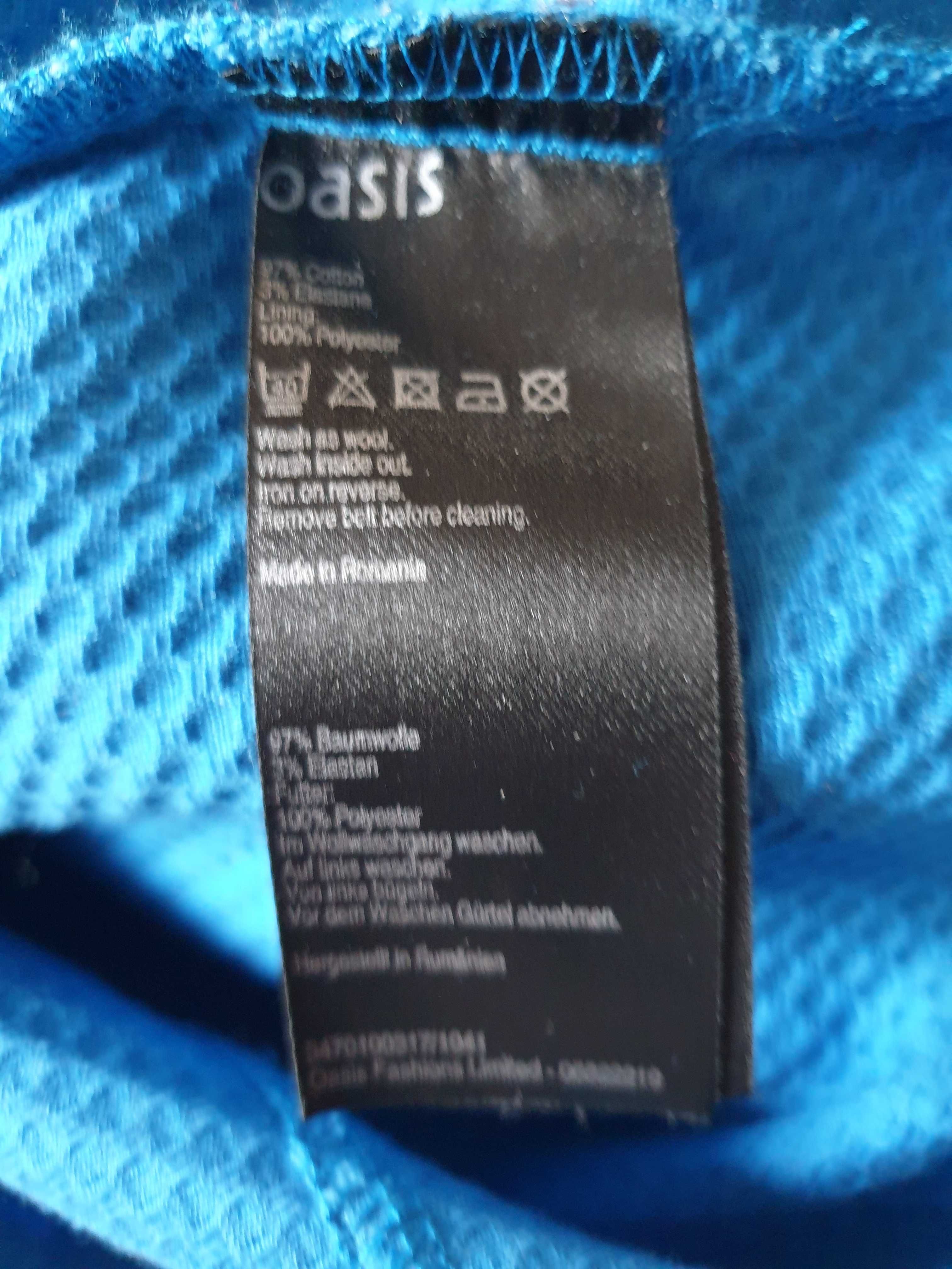 Błękitna sukienka mini Oasis r. 38/40