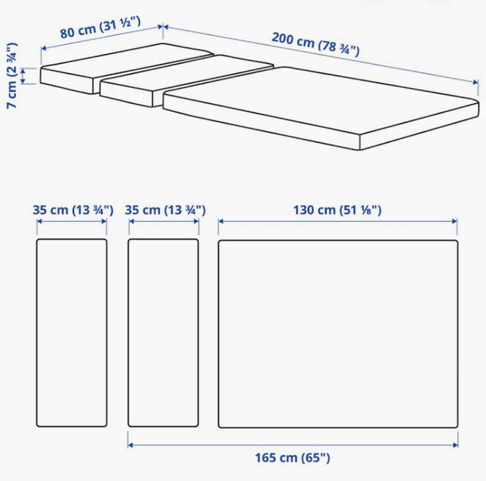 Colchão de espuma para cama extensível