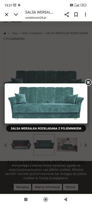 Wersalka salsa firmy Hawex
