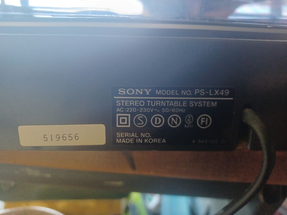 Leitor de vinil Sony ps lx49