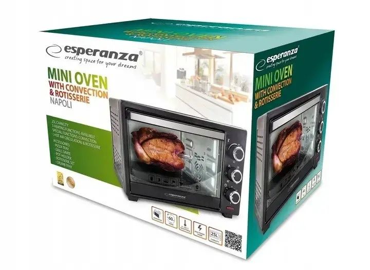 Електропіч-духовка Esperanza Napoli 25L EKO006
