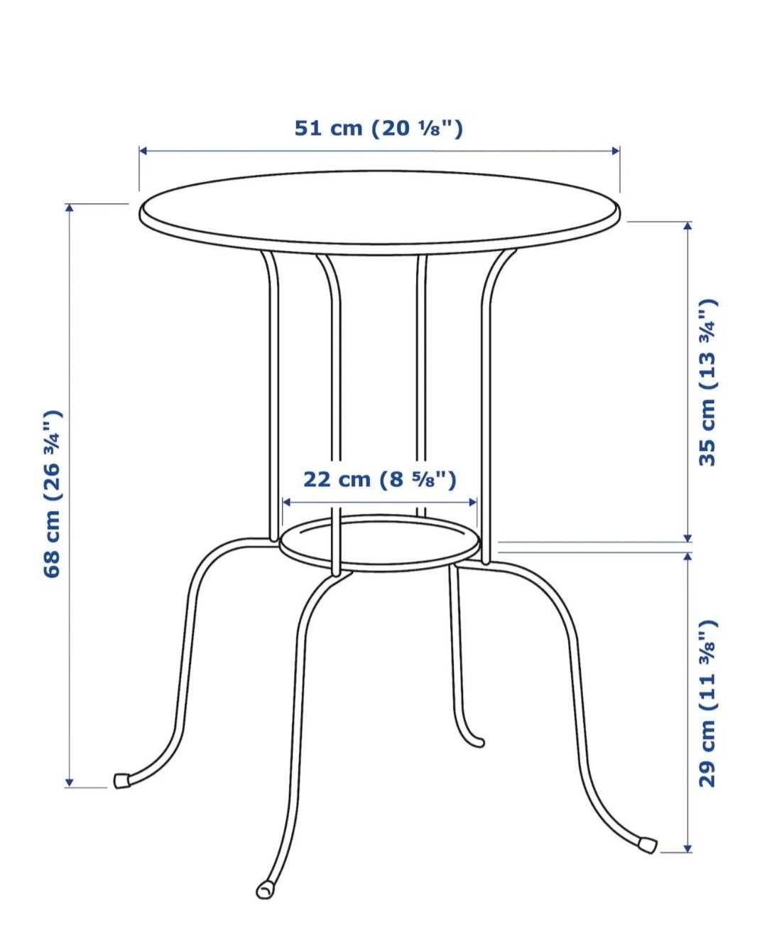 Stolik okrągły ikea