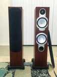 colunas de chao monitor audio RS6 silver