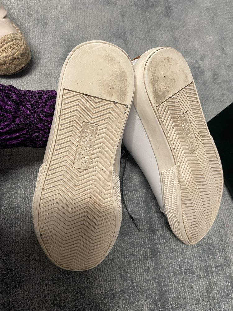 Buty sneakersy białe ralph lauren 36 modne