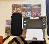 Nintendo switch lite + etui + gry zamiana