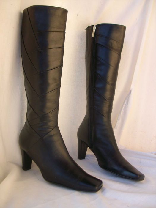 Gino Rossi skórzane kozaki oficerki 38,5 jak 39