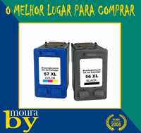 Conjunto 2 Tinteiros Compatíveis HP 56 € 8.00 e ou HP 57 € 15.00