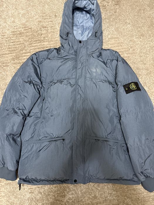 Зимова куртка Stone Island  в синьо-голубому кольорі