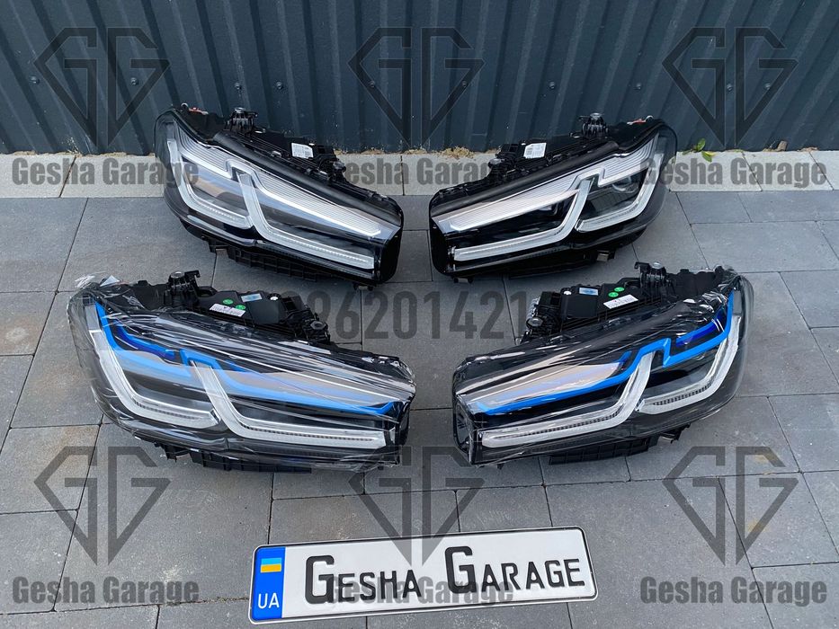 Комплект фар BMW БМВ G30 Г30 рест дорест full led в стиле LCI Laser