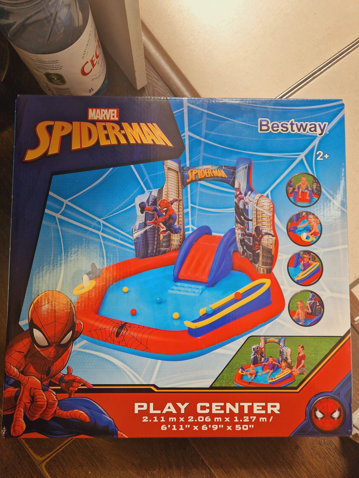 Basen, plac wodny spider man 2,11 x 2,06 x 1,27 NOWY