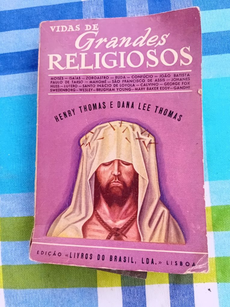 Livro Antigo Vidas de Grandes Religiosos