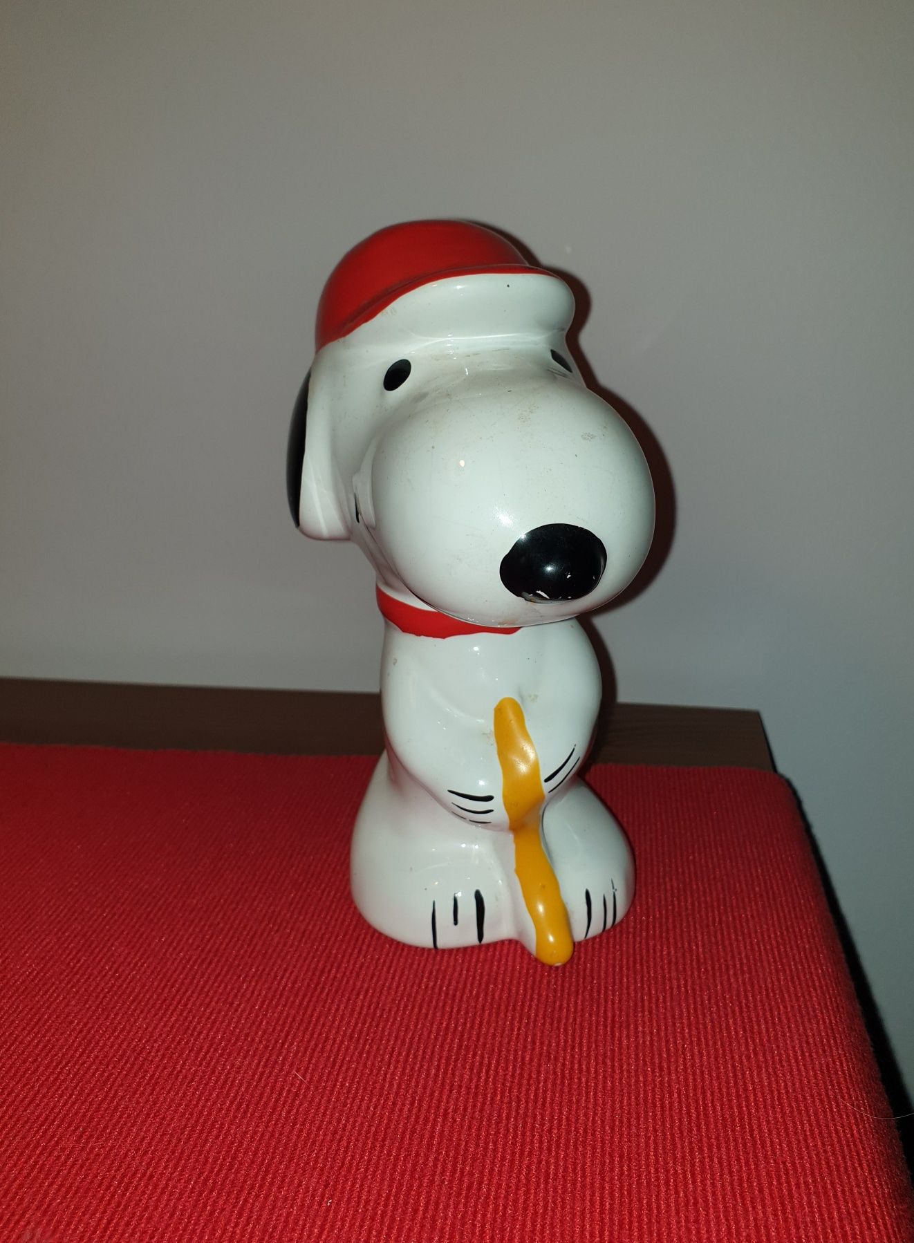 Cães Boxer Snoopy mealheiro de louça antigo