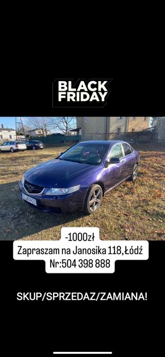 Honda Accord 2.2 diesel 2004rok Pierwszy właściciel, Nowa Cena