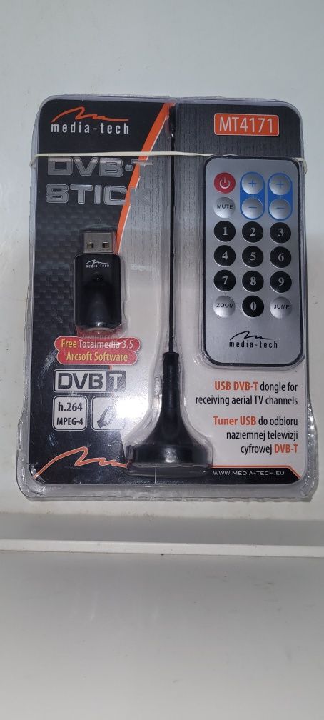 Tuner USB do odbioru naziemnej telewizji cyfrowej DVB-T