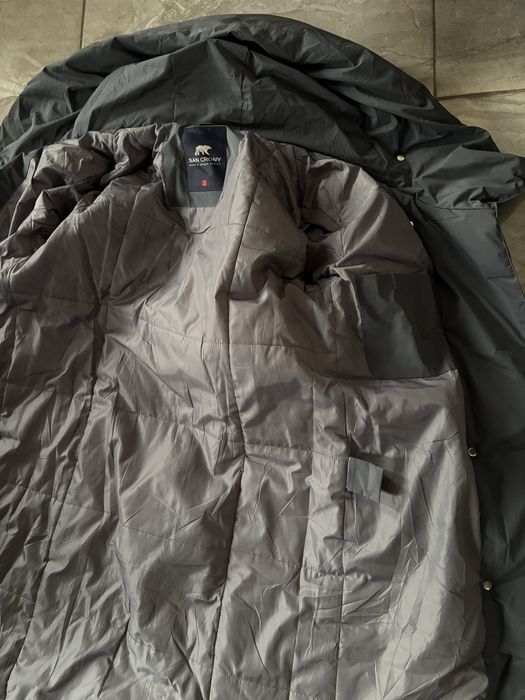 San Crony пуховик зима 46 р M L довгий