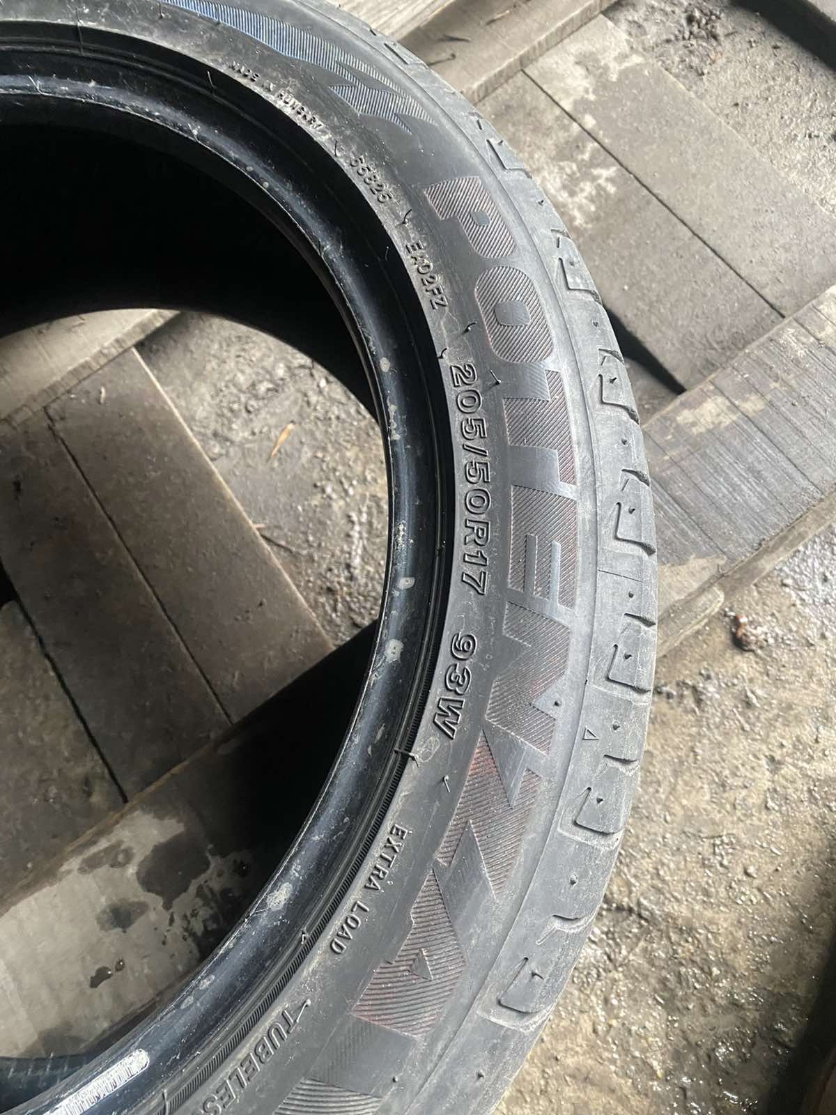 205.50.17 Bridgestone 4шт лето БУ склад шины резина из Европы 50 R17