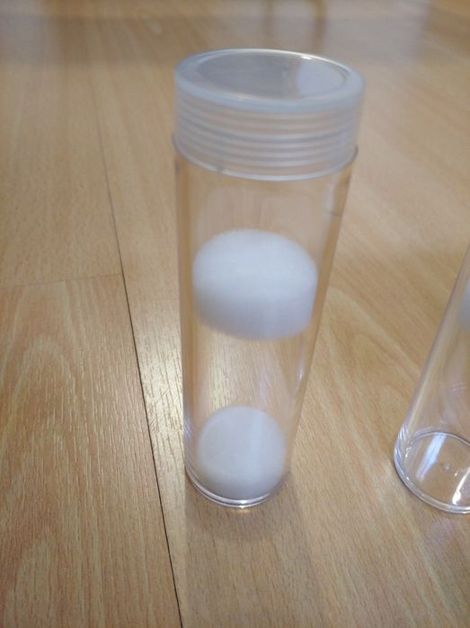 Tubos 27mm rolos moedas 2€