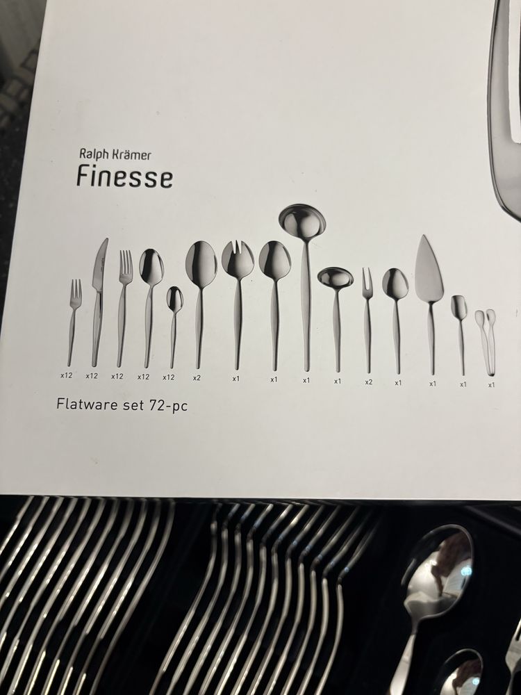 Столові прибори набір новий BergHOFF Finesse 30 предметів, 72 чи 12 шт
