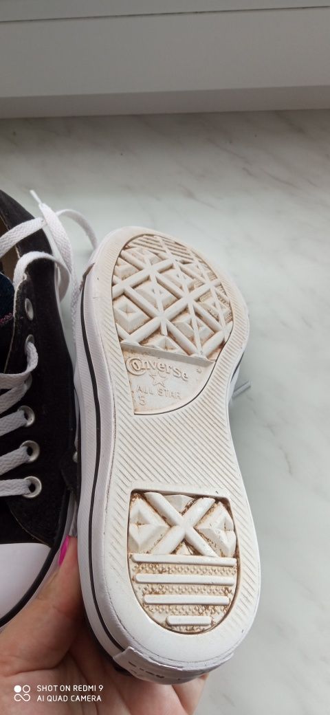 Czarne trampki Converse r. 37.5