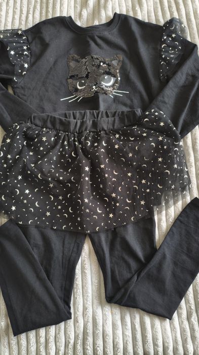 Zestaw dziewczyny 140, bluza i legginsy