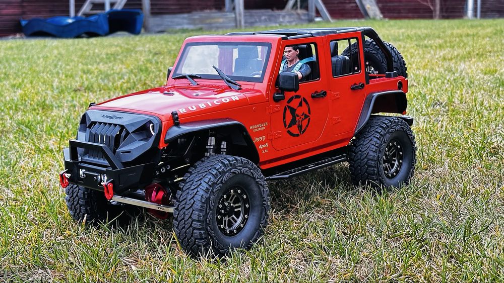 SCX 10 TFL Jeep Wrangler  RTR RC , carbon hobbywing scaler 1/10 TRX4
