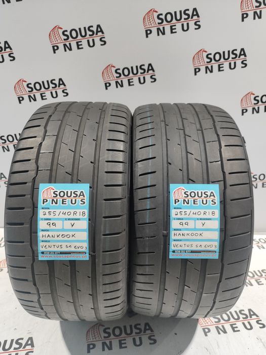 2 pneus semi novos 255-40R18 Hankook - Oferta dos portes