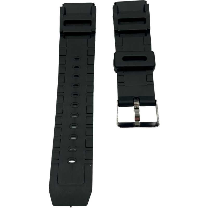 Pasek silikonowy do zegarka Casio Seiko Diver 22 mm czarny