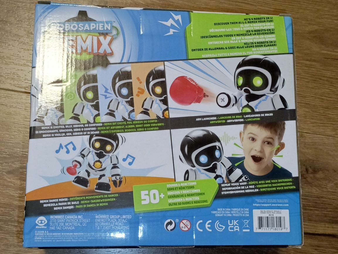 Robot Robosapien Remix 4w1 zabawka prezent Mikołajkowy