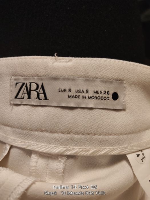 Zara spodnie z wysokim stanem S