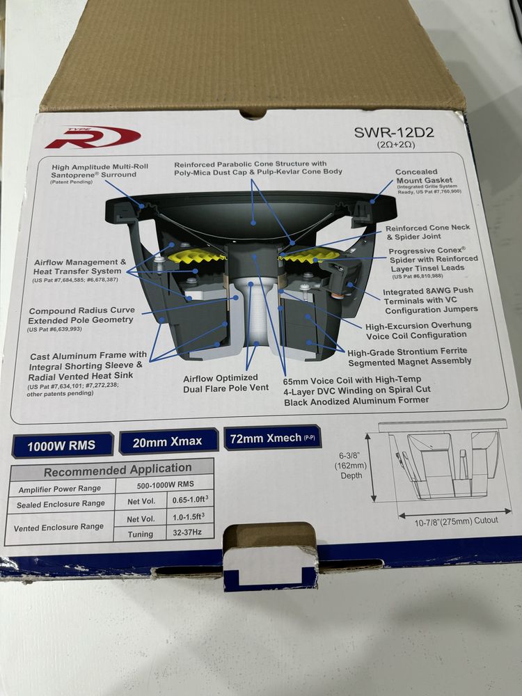 Alpine swr 12d2 абсолютно новый